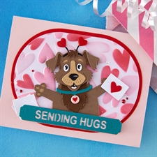 Simon Hurley by Spellbinders Dies -  Sending Hugs / Darling Dog