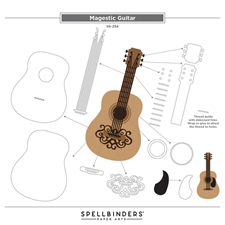 Spellbinders Dies - Bibi\'s Musical Notes / Majestic Guitar Box Creator Bundle