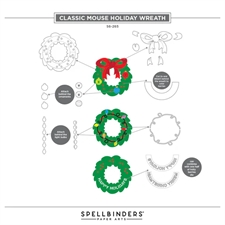 Spellbinders Dies - Classic Mouse Collection / Holiday Wreath