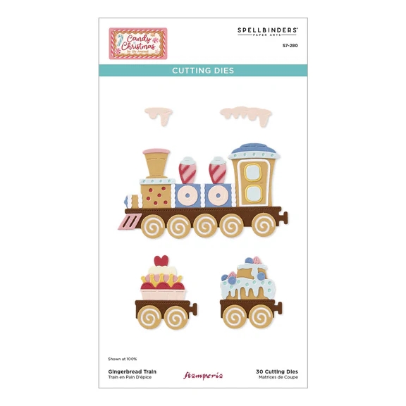 Spellbinders - Candy Christmas / Gingerbread Train 