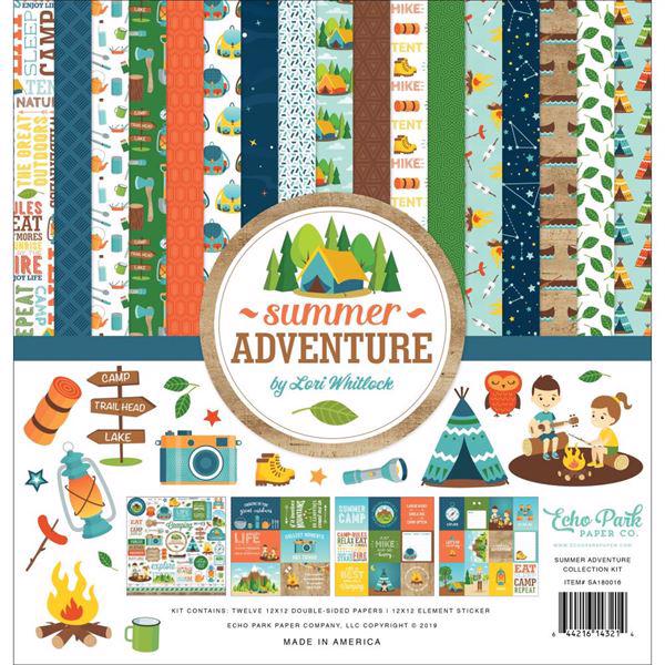 Echo Park Paper Collection Pack 12x12" - Summer Adventure