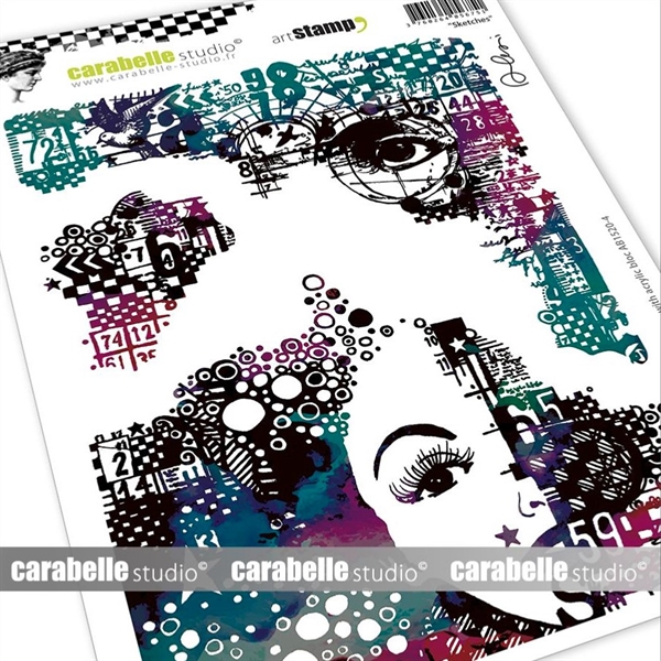 Carabelle Studio Cling Stamp Large - Sketches