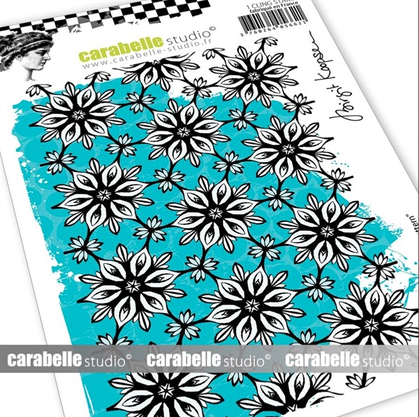 Carabelle Studio Cling Stamp Large - Floral Pattern