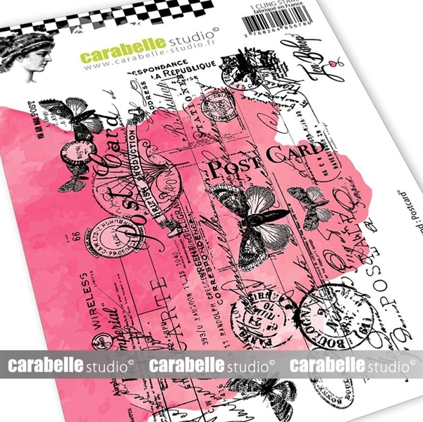 Carabelle Studio Cling Stamp Large - Background: Postcard