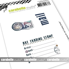 Carabelle Studio Cling Stamp Medium - My Stamp #4: Art Trading Stamp