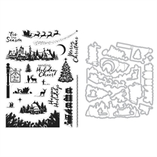 Hero Arts Clear Stamp & DIE Set - North Pole Scenics