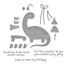 Spellbinders Stamp & Dies - Dino-Sized Holiday