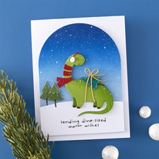 Spellbinders Stamp & Dies - Dino-Sized Holiday