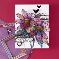 Spellbinders Stamp & Dies - Beautifully Imperfect / Sculpted Scripted Floral