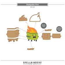 Spellbinders Stamp & Dies - This is Life / Dumpster Fire