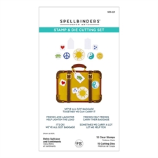 Spellbinders Stamps & Dies - We all have Baggage / Retro Suitcase