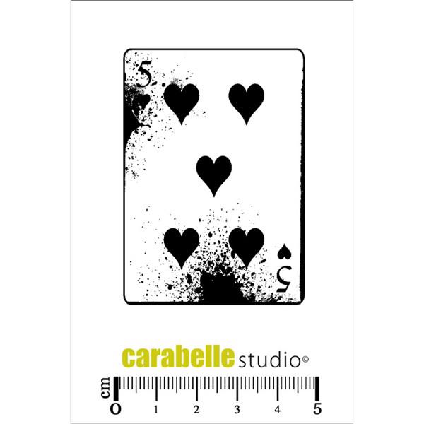 Carabelle Studio Cling Stamp Mini - 5 de Coeurs