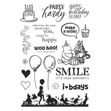 Simple Stories Stamps & Spellbinders Dies - Say Cheese Classic Pooh Birthday / Make a Wish!