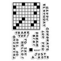 Clear Stamp Set - Crosswords (Stampendous)