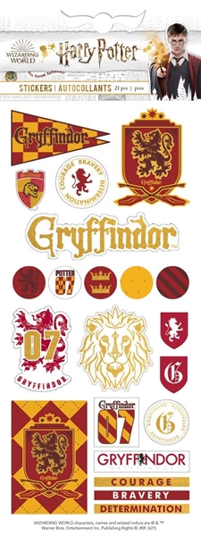 Paper House Stickers - Faux Enamel Harry Potter Gryffindor House Pride