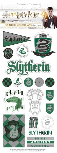 Paper House Stickers - Faux Enamel Harry Potter Slytherin House Pride