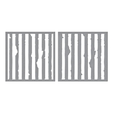 Spellbinders Stencil Set - Beautifully Imperfect / Tattered Stripes