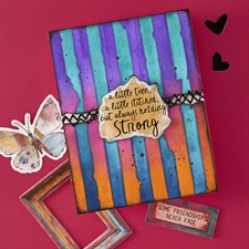 Spellbinders Stencil Set - Beautifully Imperfect / Tattered Stripes