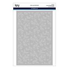Simon Hurley by Spellbinders Embossing Folder & Stencil - 3D Flowing Florals Bundle