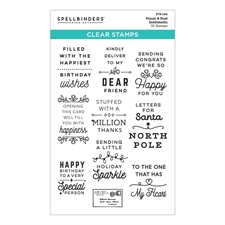 Spellbinders Clear Stamps - Parcel & Post Sentiments