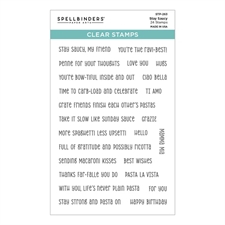 Spellbinders Clear Stamps - Buon Appetito / Stay Saucy