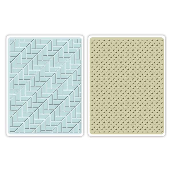 Sizzix Embossing Folders Set - Houndstooth & Dots
