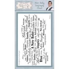 Sentimentally Yours Clear Stamps - Cloud Sentiments / Baby