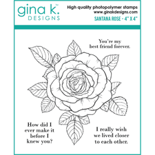 Gina K Design Clear Stamps - Santana Rose