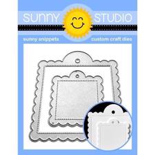 Sunny Studio Stamps - DIES / Scalloped Tag Square