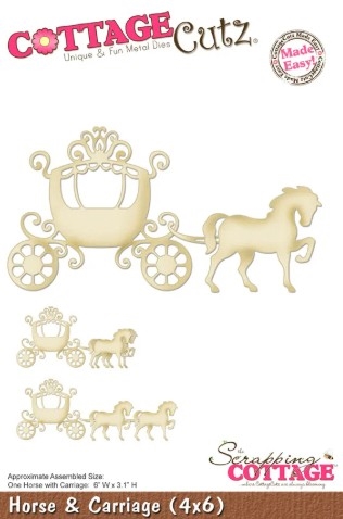 Cottage Cutz Die - Horse & Carriage