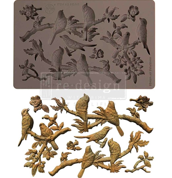 Prima / ReDesign Decor Mould 5x8" - Whispers of Wings