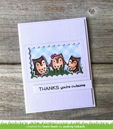 Lawn Cuts - Reverse Stitched Scalloped Rectangle Window - DIES