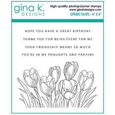 Gina K Design Clear Stamps - Spring Tulips