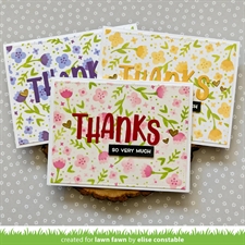 Lawn Fawn Clipping Stencils - Spring Blossoms Background