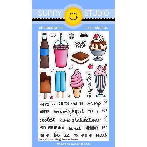 Sunny Studio Stamps - Clear Stamp / Summer Sweets