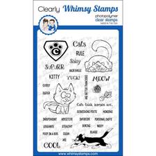 Whimsy Stamps Clear Stamp - Super Cats