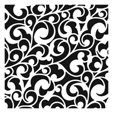 Crafter's Workshop Template 6x6" - Elegant Swirls