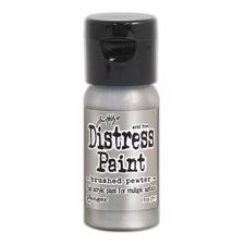 Distress Acrylic PAINT - Flip-Top / Brushed Pewter (sølv)