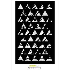 Carabelle Studio Stencil Large - Texte et Triangles