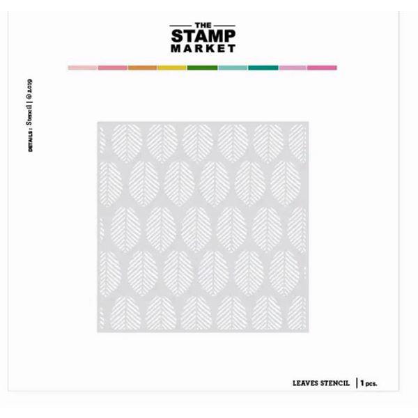 The Stamp Market Stencil 6x6" - Leaves