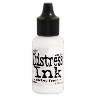 Distress Ink Re-Inker (flaske) - Picket Fence (hvid)