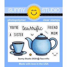 Sunny Studio Stamps - Clear Stamp / Tea-Riffic