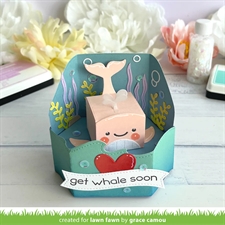 Lawn Cuts - Tiny Gift Box Add-On: Whale and Dolphin (DIES)