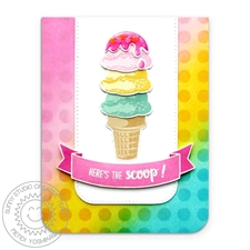 Sunny Studio Stamps - Clear Stamp / Two Scoops