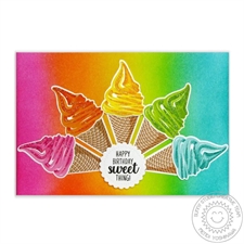 Sunny Studio Stamps - Clear Stamp / Two Scoops