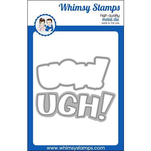 Whimsy Stamps DIE - UGH! Word & Shadow