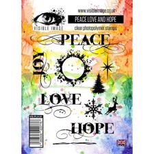 Visible Image Clear Stamps - Peace Love and Hope