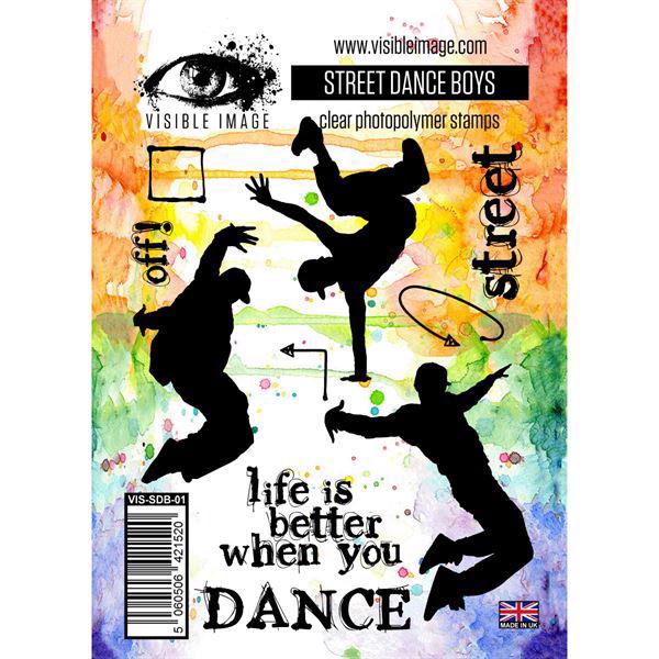 Visible Image Clear Stamps - Street Dance Boy