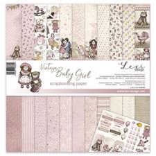 Lexi Design Set of Papers 12x12" - Vintage Baby Girl