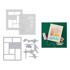 Hero Arts Letterpress + Foil & Cut & Stencil Bundle - Best Gift Ever